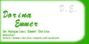 dorina emmer business card